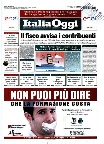 Italia oggi : quotidiano di economia finanza e politica